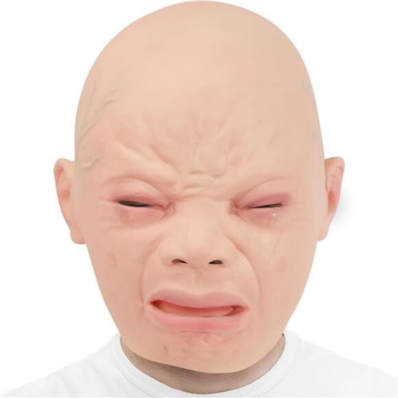 Releastic Human Mask Novelty Halloween Costume Party Latex Head Masks - Picture 2 of 7